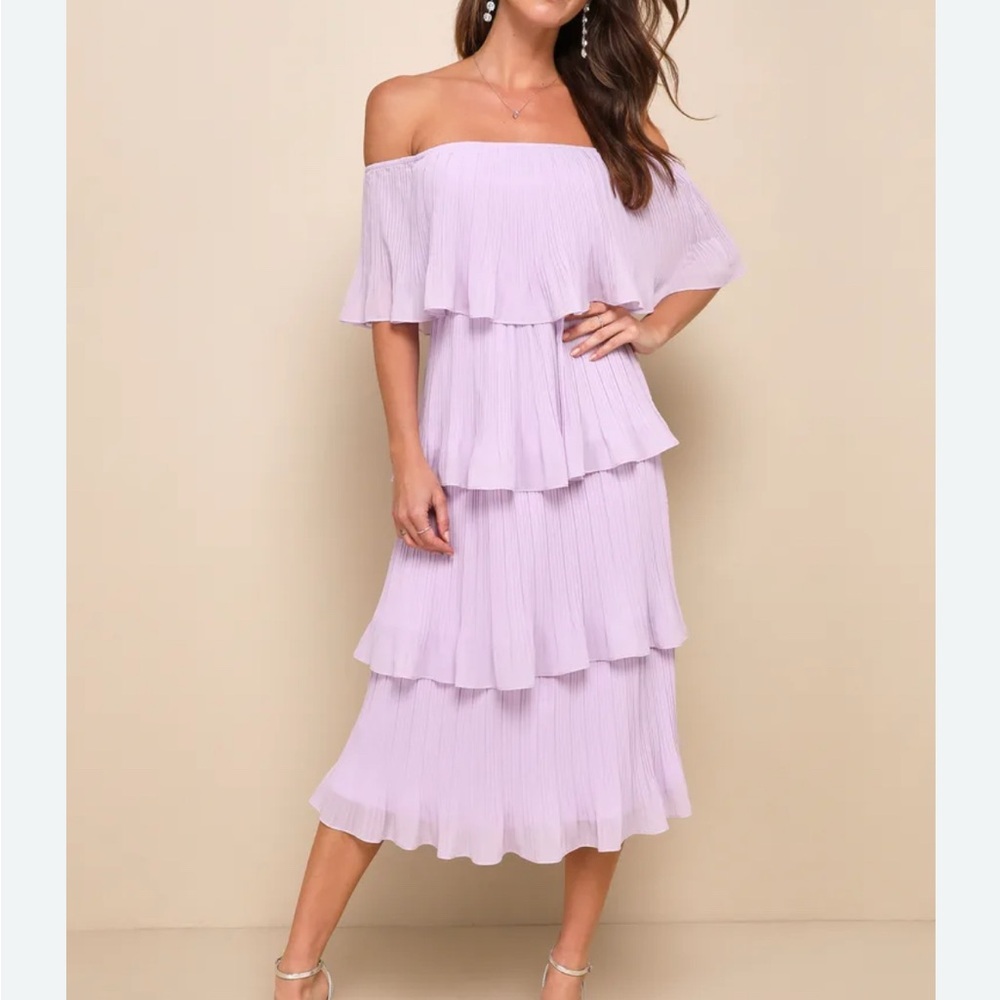 Red Dress Boutique Lavender Ruffle Dress